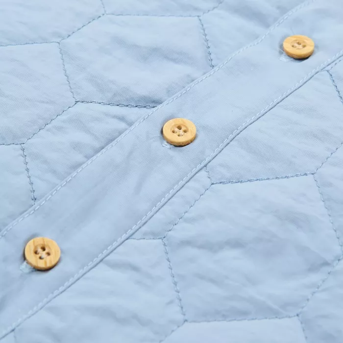 Jacheta din bumbac organic - Steel Blue - Little Dutch