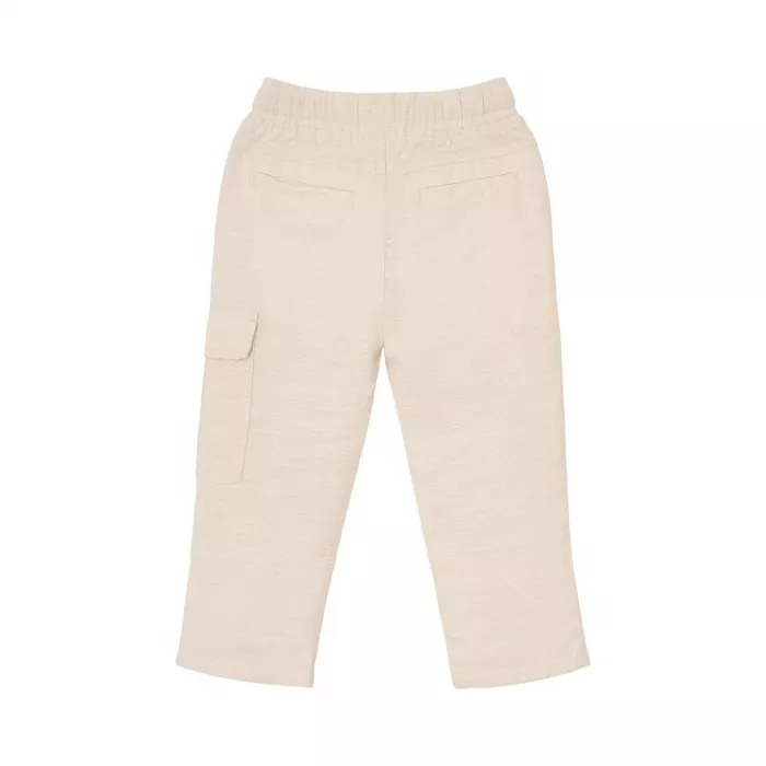 Pantaloni din bumbac organic - Sand - Little Dutch