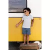 Pantaloni scurti din bumbac organic - Indigo - Little Dutch