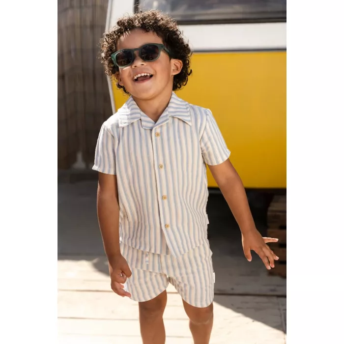 Pantaloni scurti din bumbac organic - Multi Stripe - Little Dutch