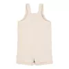 Salopeta din bumbac organic - Sand - Little Dutch