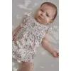 Salopeta pantaloni scurti din bumbac organic - White Fairy Wonders - Little Dutch