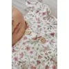 Salopeta pantaloni scurti din bumbac organic - White Fairy Wonders - Little Dutch