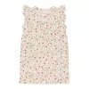 Salopeta pantaloni scurti din bumbac organic - White Fairy Wonders - Little Dutch