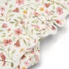 Salopeta pantaloni scurti din bumbac organic - White Fairy Wonders - Little Dutch