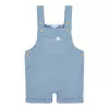 Salopeta pantalon scurti din bumbac organic - Stone Blue - Little Dutch
