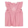 Rochita din bumbac organic cu pantalon scurt - Pink Blush - Little Dutch