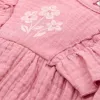 Rochita din bumbac organic cu pantalon scurt - Pink Blush - Little Dutch