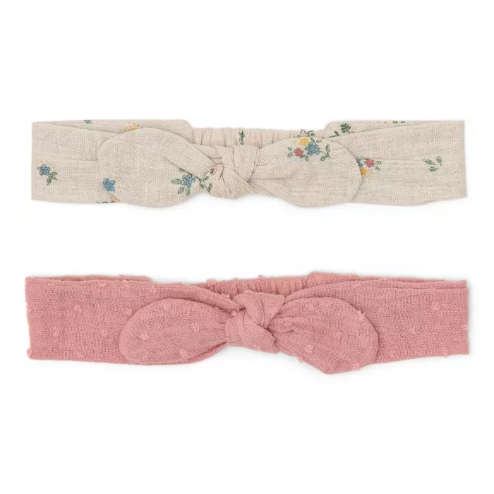 Bentita din bumbac organic - set 2 bucati - Fairy garden - Multi - Little Dutch