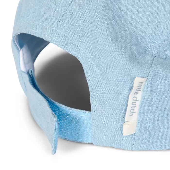 Sapca din bumbac organic denim - HEY! - Little Dutch