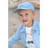 Sapca din bumbac organic denim - HEY! - Little Dutch