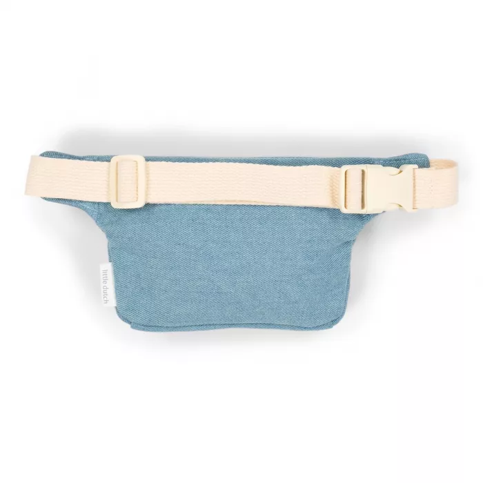 Borseta pentru copii din bumbac organic - Denim - Little Dutch