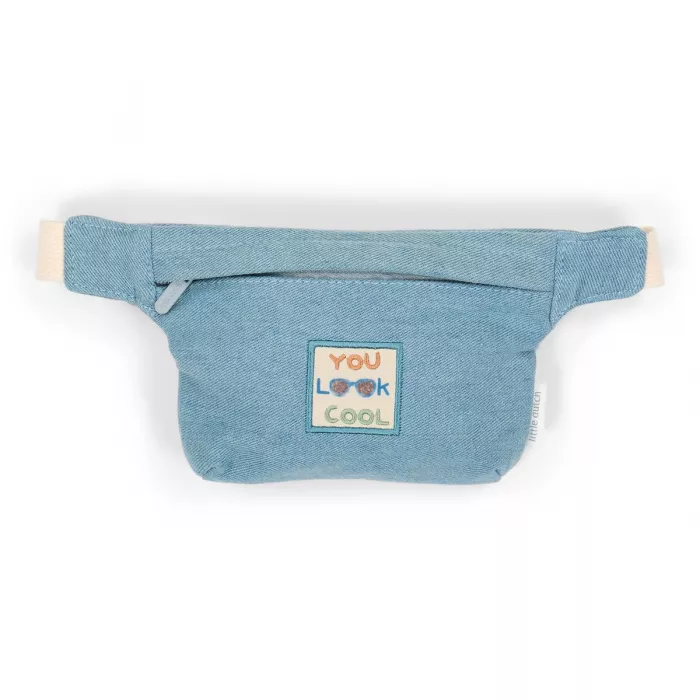 Borseta pentru copii din bumbac organic - Denim - Little Dutch