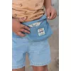 Borseta pentru copii din bumbac organic - Denim - Little Dutch