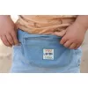 Borseta pentru copii din bumbac organic - Denim - Little Dutch