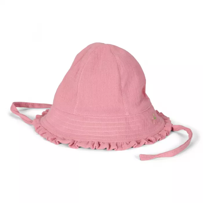 Palarie de soare din bumbac organic - Pink Blush - Little Dutch