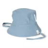 Palarie de soare din bumbac organic - Stone Blue - Little Dutch