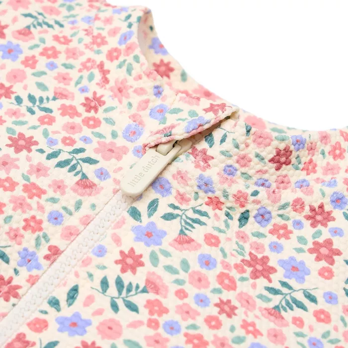 Costum de baie intreg cu maneca lunga - protectie UV 40+ - Dreamy Flowerfield - Little Dutch