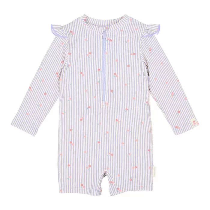 Costum de baie intreg cu maneca lunga - protectie UV 40+ - Dreamy Stripes - Little Dutch