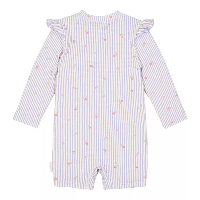Costum de baie intreg cu maneca lunga - protectie UV 40+ - Dreamy Stripes - Little Dutch