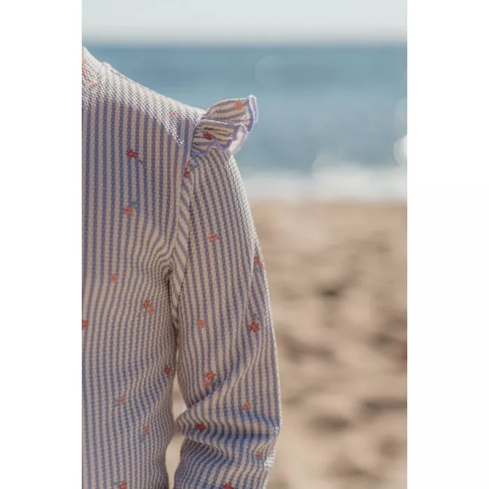 Costum de baie intreg cu maneca lunga - protectie UV 40+ - Dreamy Stripes - Little Dutch