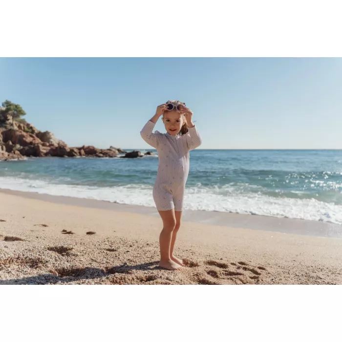Costum de baie intreg cu maneca lunga - protectie UV 40+ - Dreamy Stripes - Little Dutch