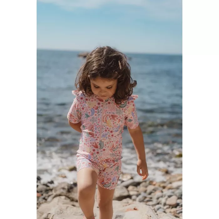 Costum de baie intreg cu maneca scurta - protectie UV 40+ - Dreamy Mermaid - Little Dutch