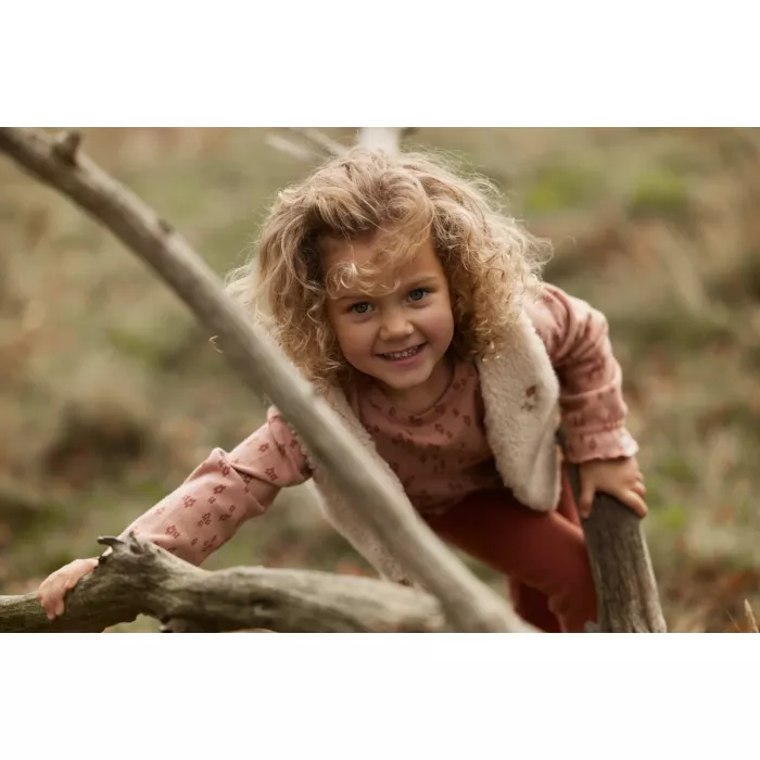 Bluza din tricot cu volane - Safari Friends - Safari Bloom - Little Dutch