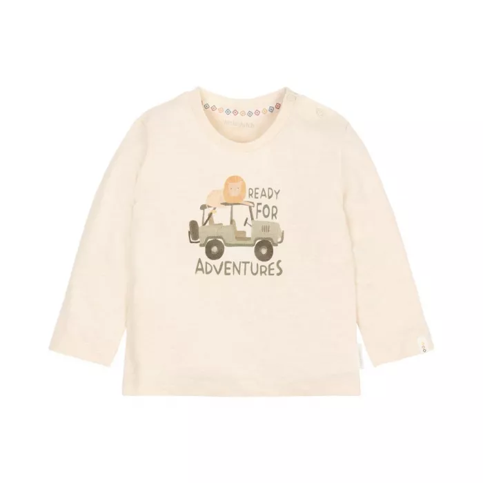 Bluza din bumbac organic - Safari Friends - Sand Melee - Little Dutch