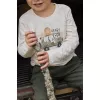 Bluza din bumbac organic - Safari Friends - Sand Melee - Little Dutch