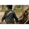 Camasa/Jacheta din bumbac organic - Deep olive - Safari Friends - Little Dutch