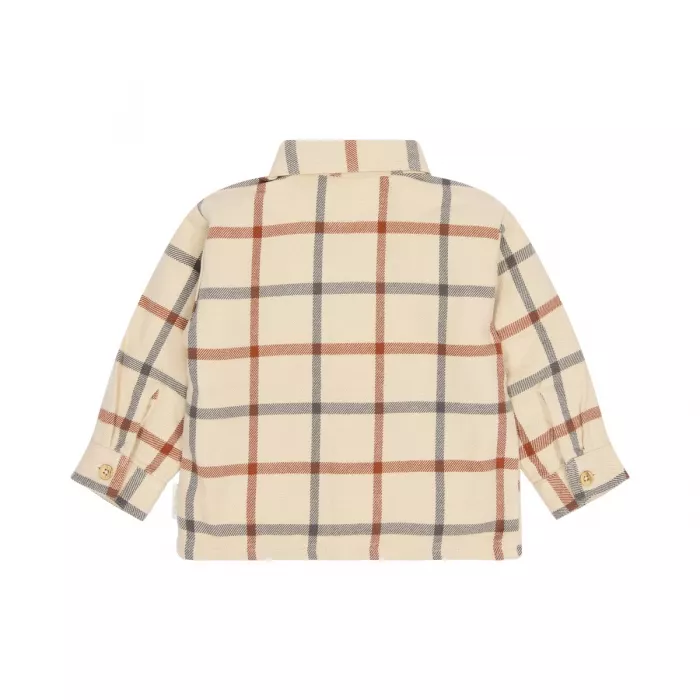 Camasa/Jacheta din bumbac organic - Safari Check - Safari Friends - Little Dutch