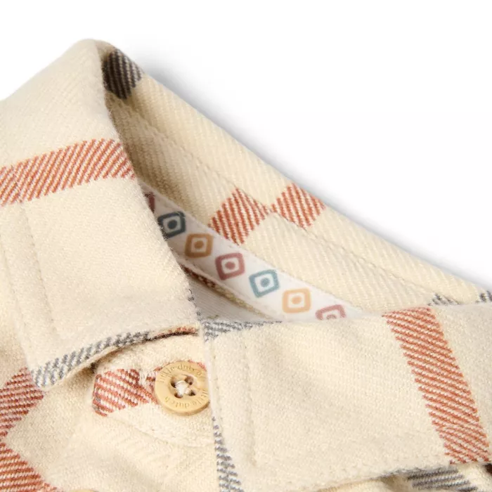 Camasa/Jacheta din bumbac organic - Safari Check - Safari Friends - Little Dutch