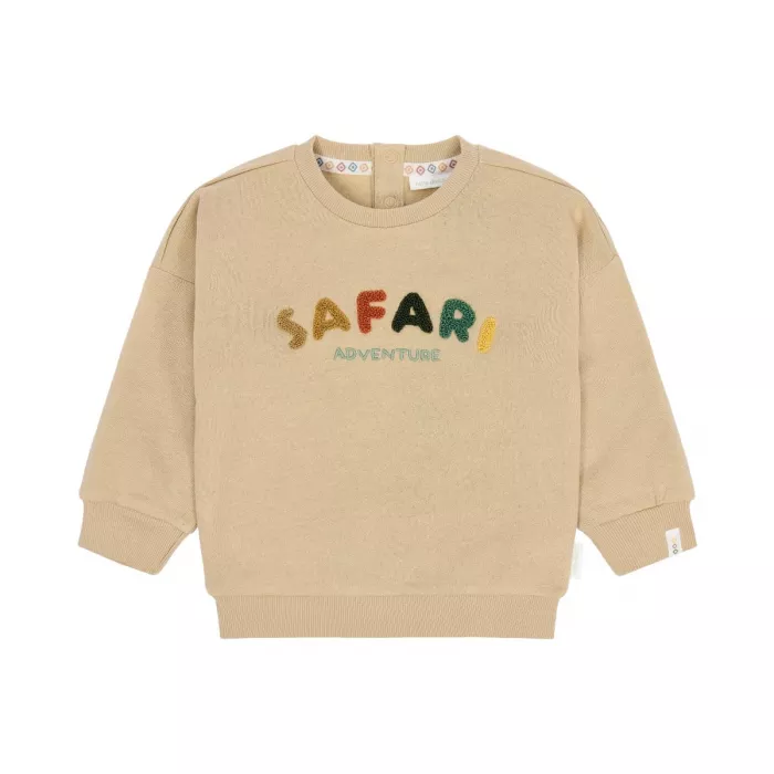 Bluza din bumbac organic  - Safari Friends - Warm Taupe - Little Dutch