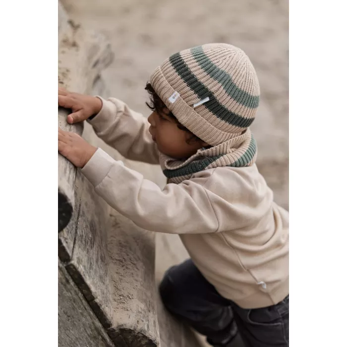 Bluza din bumbac organic  - Safari Friends - Warm Taupe - Little Dutch