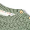 Pulover tricotat din bumbac organic - Safari Friends - Sage - Little Dutch