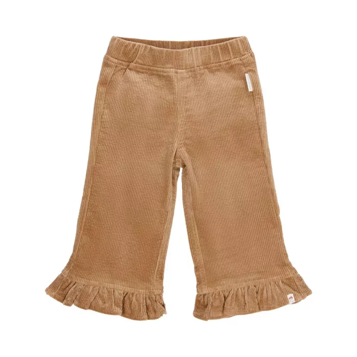 Pantaloni evazati din bumbac organic - CInnamon - Safari Friends - Little Dutch