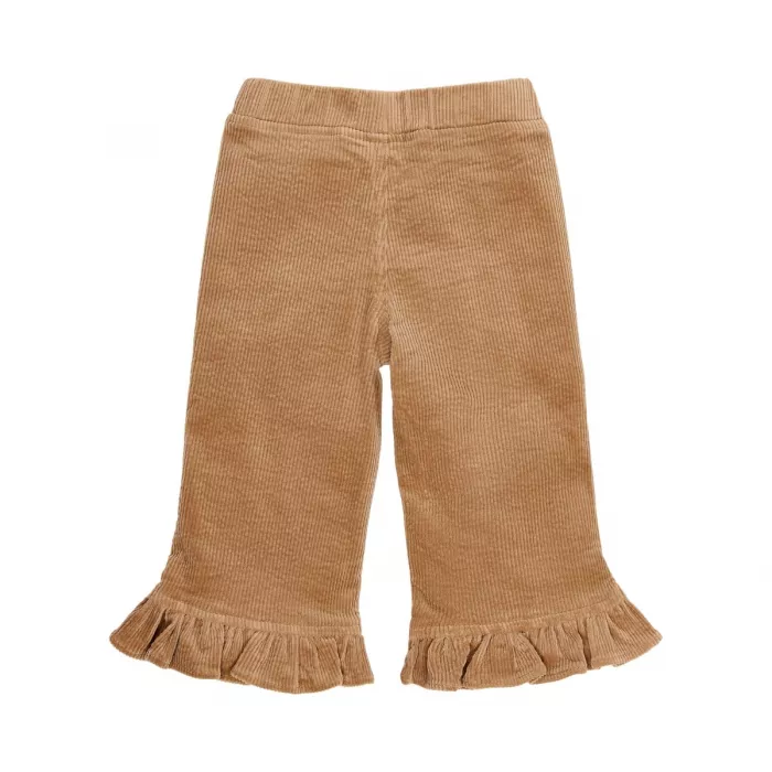 Pantaloni evazati din bumbac organic - CInnamon - Safari Friends - Little Dutch