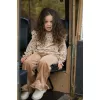Pantaloni evazati din bumbac organic - CInnamon - Safari Friends - Little Dutch