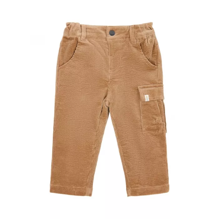 Pantaloni din bumbac organic - Mudstone - Safari Friends - Little Dutch