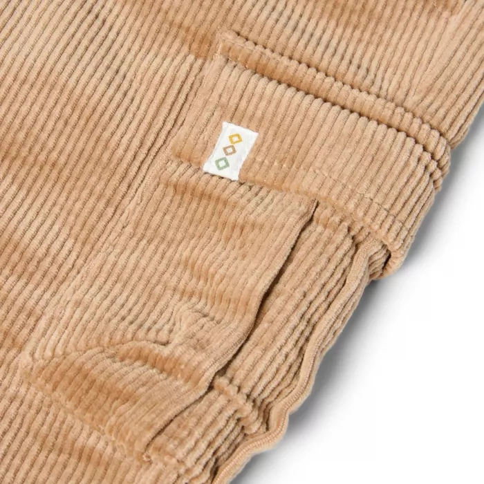 Pantaloni din bumbac organic - Mudstone - Safari Friends - Little Dutch