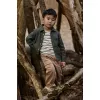 Pantaloni din bumbac organic - Mudstone - Safari Friends - Little Dutch