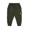 Pantaloni din bumbac organic - Deep Olive - Safari Friends - Little Dutch