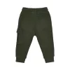 Pantaloni din bumbac organic - Deep Olive - Safari Friends - Little Dutch