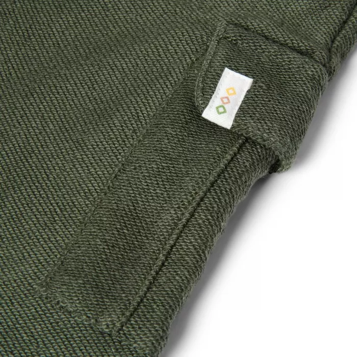 Pantaloni din bumbac organic - Deep Olive - Safari Friends - Little Dutch