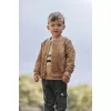 Pantaloni din bumbac organic - Deep Olive - Safari Friends - Little Dutch