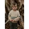 Pantaloni din bumbac organic - Deep Olive - Safari Friends - Little Dutch