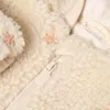 Salopeta din material teddy - Sand Flowers - Safari Friends - Little Dutch
