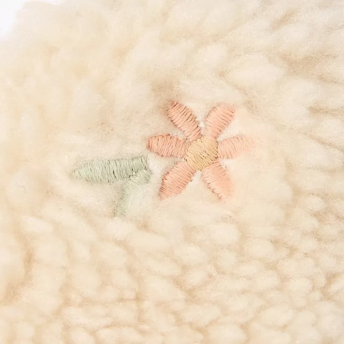 Salopeta din material teddy - Sand Flowers - Safari Friends - Little Dutch