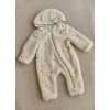Salopeta din material teddy - Sand Flowers - Safari Friends - Little Dutch